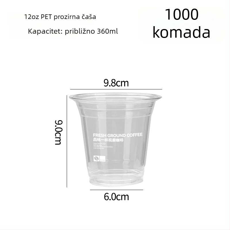 Kraft papirnata torba za kavu i mliječni čaj, torba za jednu ili dvije čaše za ponijeti