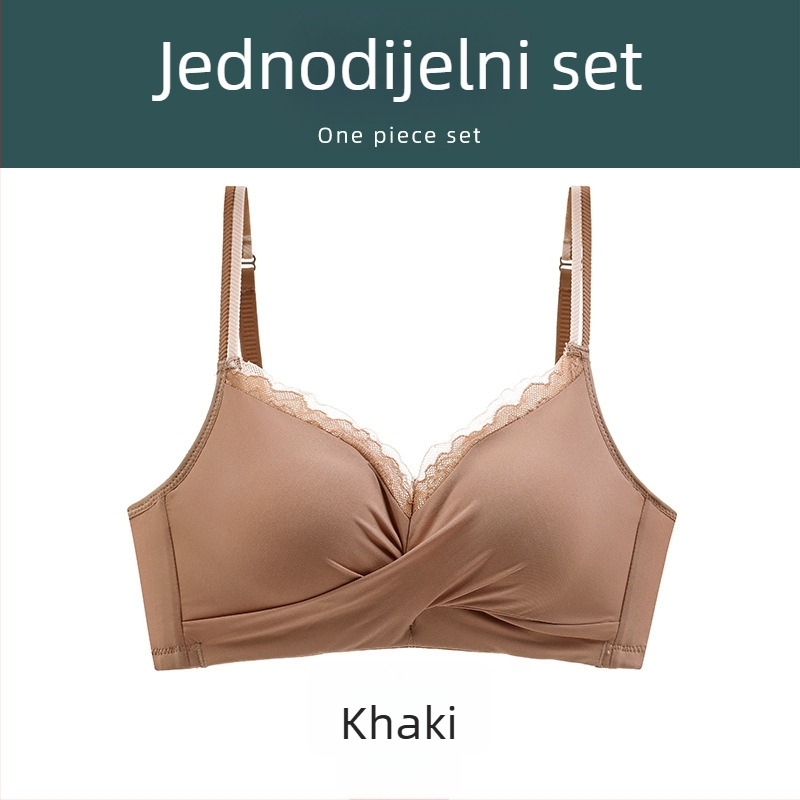 Alice set donjeg rublja: push-up grudnjak s debelim košaricama, bezšiven, podesiv, bez žice, za male grudi, seksi leđa
