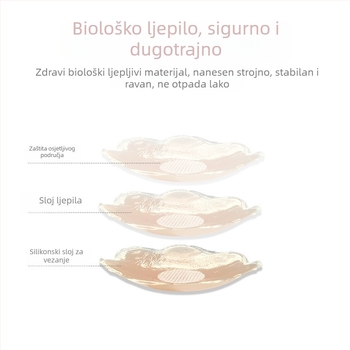 Silikonske naljepnice za bradavice, kružne i cvjetne, tanke, nevidljive za dnevnu upotrebu