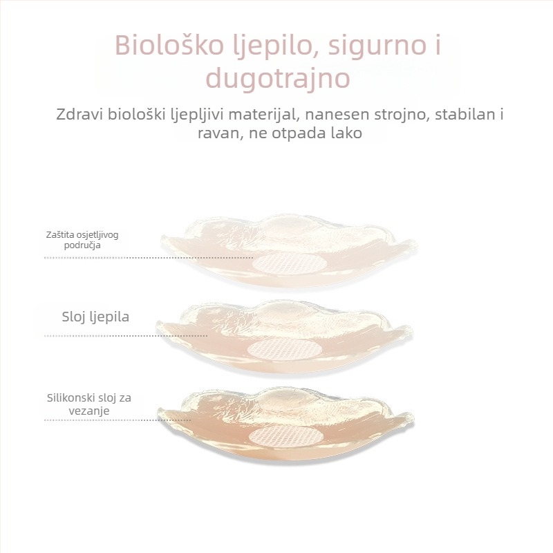 Silikonske naljepnice za bradavice, kružne i cvjetne, tanke, nevidljive za dnevnu upotrebu