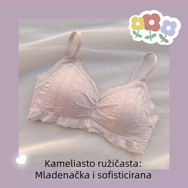 Bežični grudnjak za male grudi, skupljanje i podizanje, bez žice, udoban ljetni tanak model, modalna tkanina