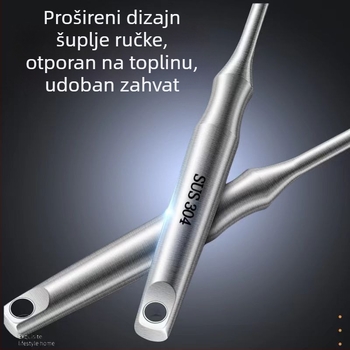 304 nehrđajućeg čelika cjedilo-žlica s debelim držačem, za kućnu upotrebu, filtriranje u loncu i tjestenini