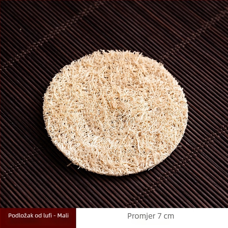 Keramički držač za čajnik s izolacijskim jastučićem od loofah vlakana, apsorpcijska podloga za kuhanje čaja, dodaci Kung Fu ceremonije čaja