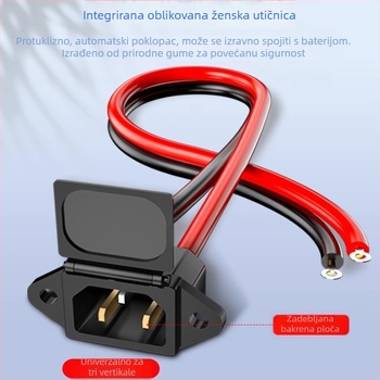 Gnijezdo za punjenje električnog vozila, sučelje litij baterije, napojni kabel, muški i ženski konektor, adapter za punjenje baterije