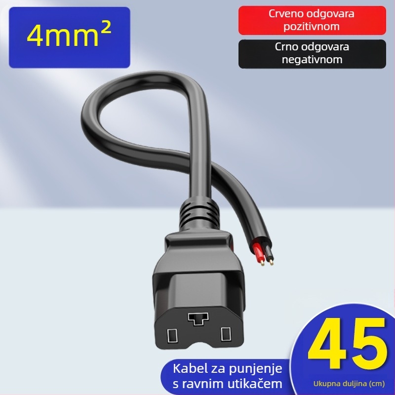 Gnijezdo za punjenje električnog vozila, sučelje litij baterije, napojni kabel, muški i ženski konektor, adapter za punjenje baterije