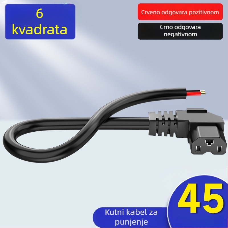 Gnijezdo za punjenje električnog vozila, sučelje litij baterije, napojni kabel, muški i ženski konektor, adapter za punjenje baterije