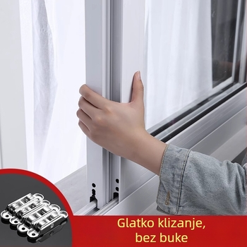 Mali donji kotač za klizna vrata i tračnice prozora, aluminijska legura