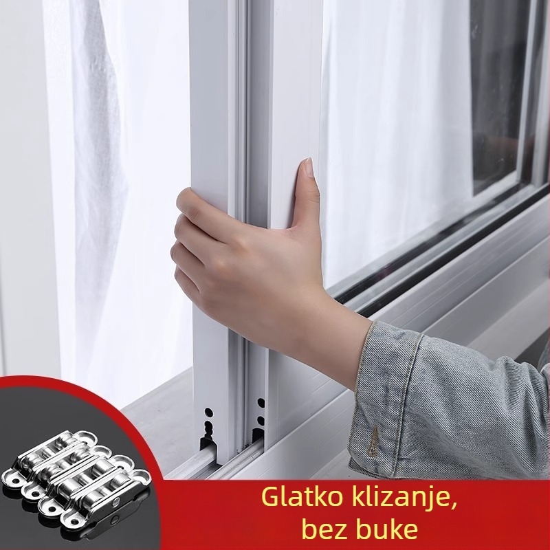 Mali donji kotač za klizna vrata i tračnice prozora, aluminijska legura