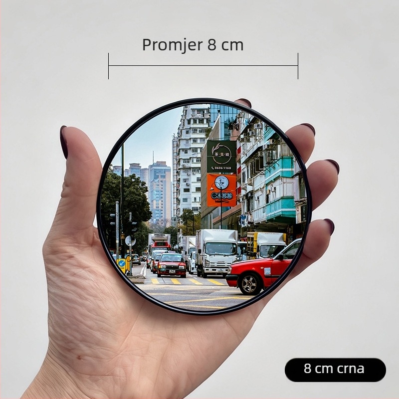 Prijenosno okruglo konveksno ogledalo za putovanja i fotografije