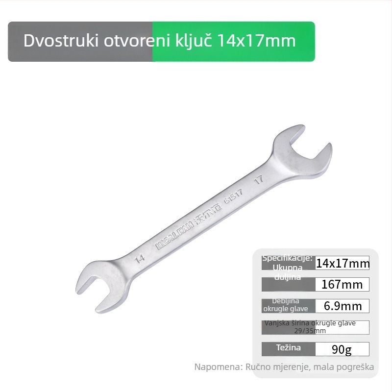Wolvan set dvostrano otvorenih ključeva, 6–32 mm
