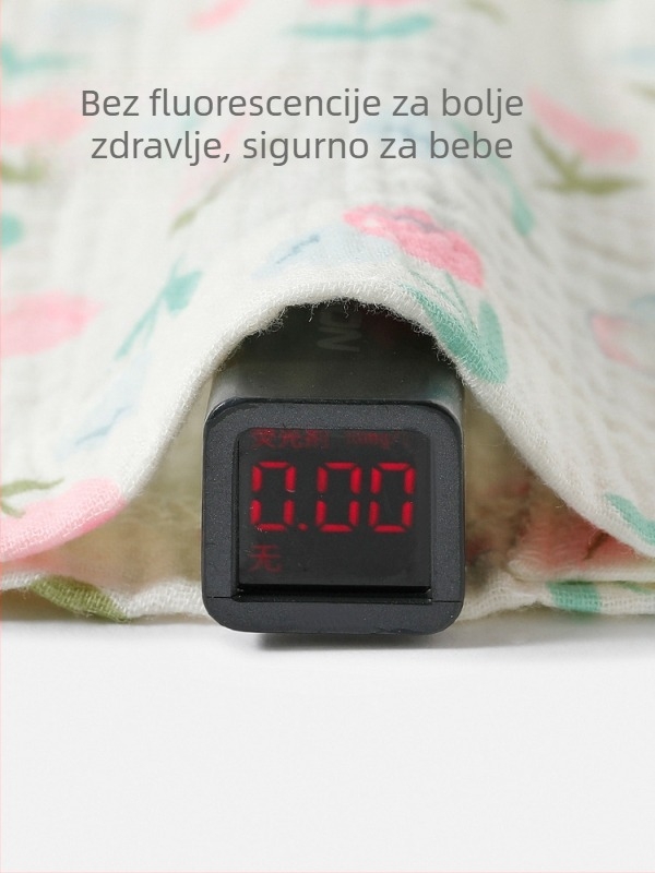 Dječji set pidžama od čiste pamučne gaze, s dugim rukavima, lagan i prozračan, nježan prema koži