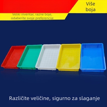 Plastična tacna i kutija za skladištenje, pravokutna plitka plastična posuda