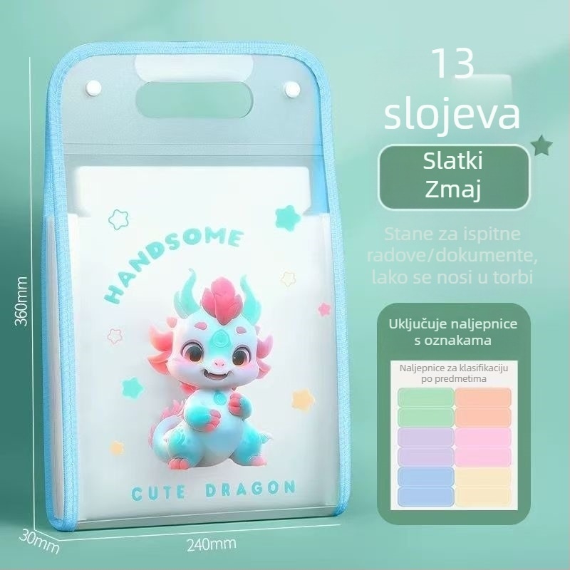 A4 prijenosna torba za dokumente u akordeonskom stilu, višeslojna s velikim kapacitetom