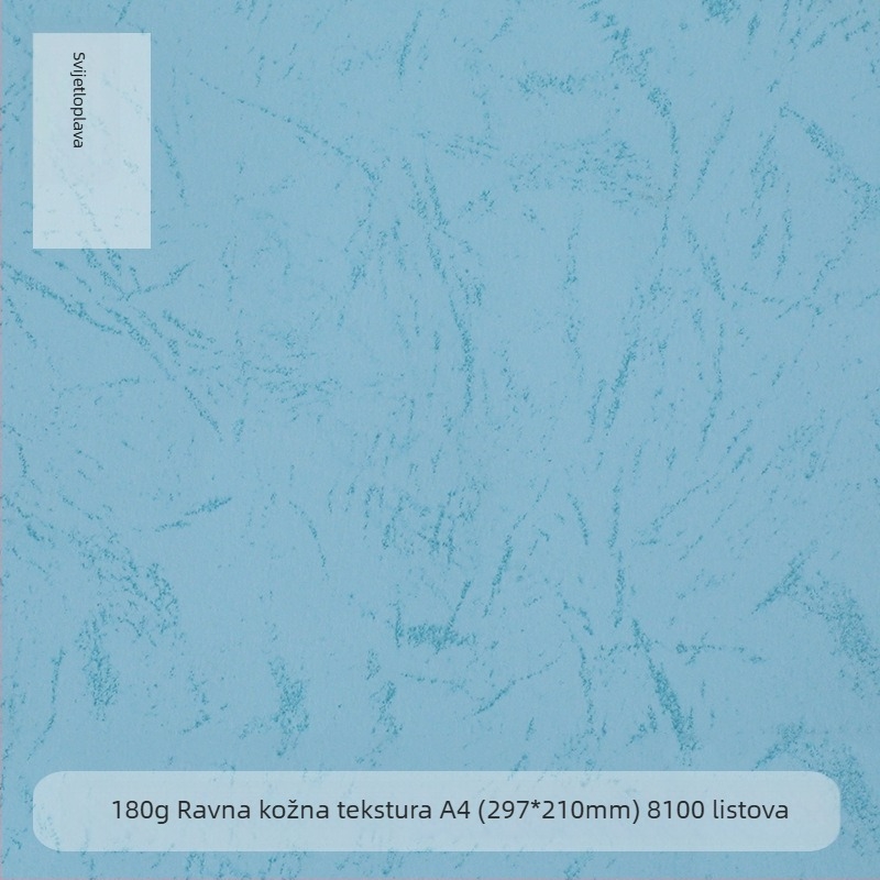 A4 180 g papir za povezivanje s ravnom kožnom teksturom, za korice dokumenata, 210 × 297 mm