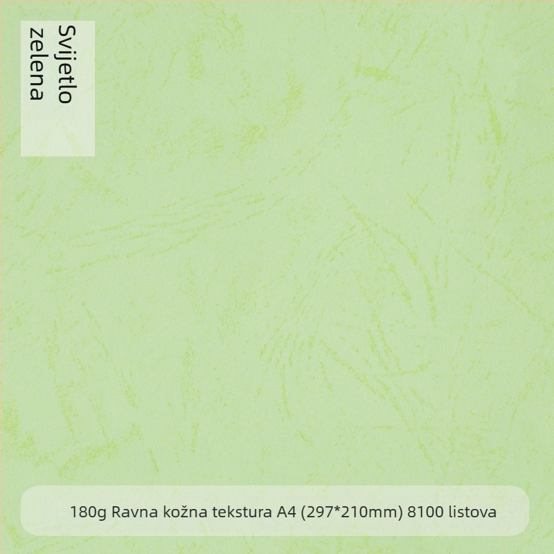 A4 180 g papir za povezivanje s ravnom kožnom teksturom, za korice dokumenata, 210 × 297 mm
