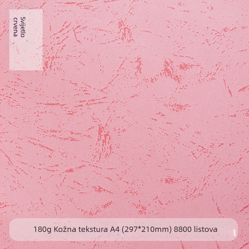 A4 180 g papir za povezivanje s ravnom kožnom teksturom, za korice dokumenata, 210 × 297 mm