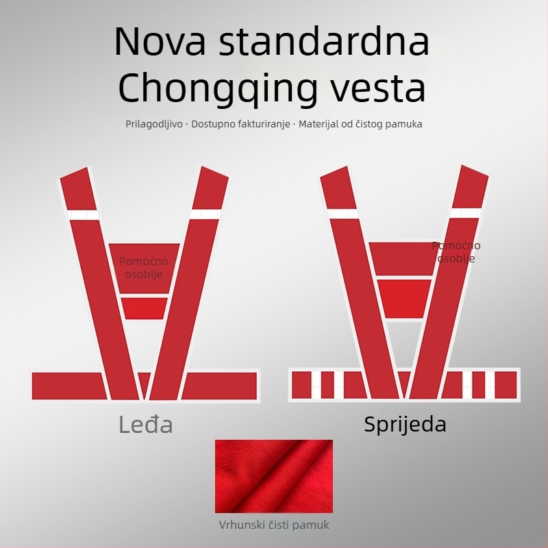 Reflektirajući sigurnosni prsluk za operativno osoblje i nadzornike elektroenergetske mreže