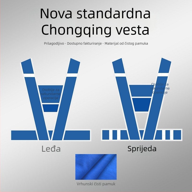 Reflektirajući sigurnosni prsluk za operativno osoblje i nadzornike elektroenergetske mreže