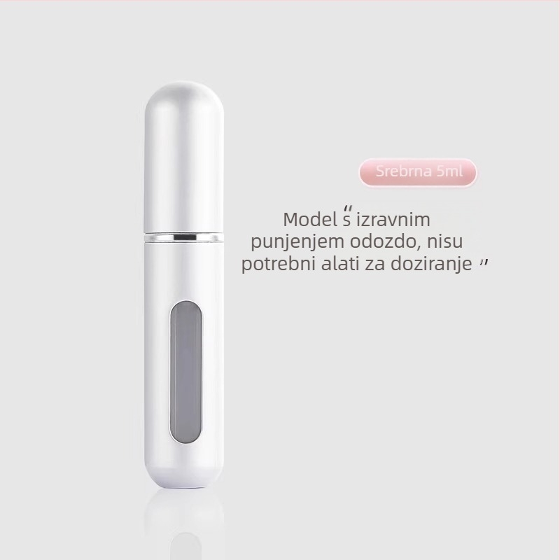 Parfemska bočica s donjim punjenjem, prenosni sprej 5 ml