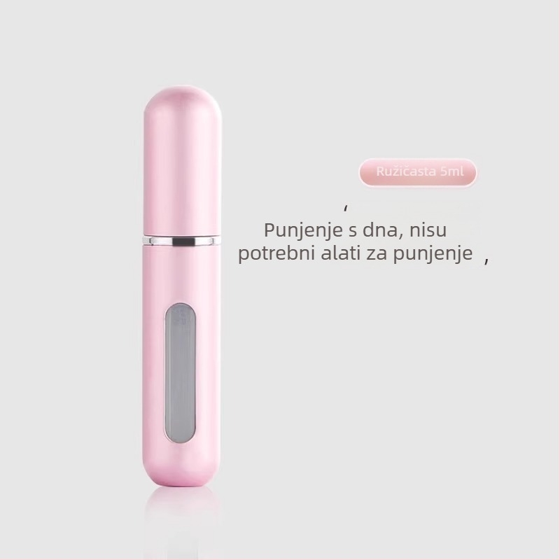 Parfemska bočica s donjim punjenjem, prenosni sprej 5 ml
