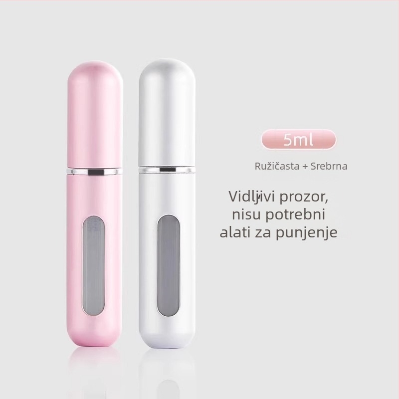 Parfemska bočica s donjim punjenjem, prenosni sprej 5 ml