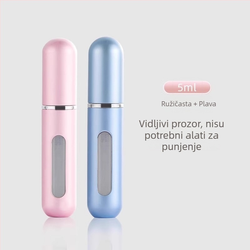 Parfemska bočica s donjim punjenjem, prenosni sprej 5 ml