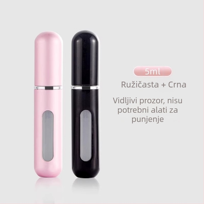 Parfemska bočica s donjim punjenjem, prenosni sprej 5 ml
