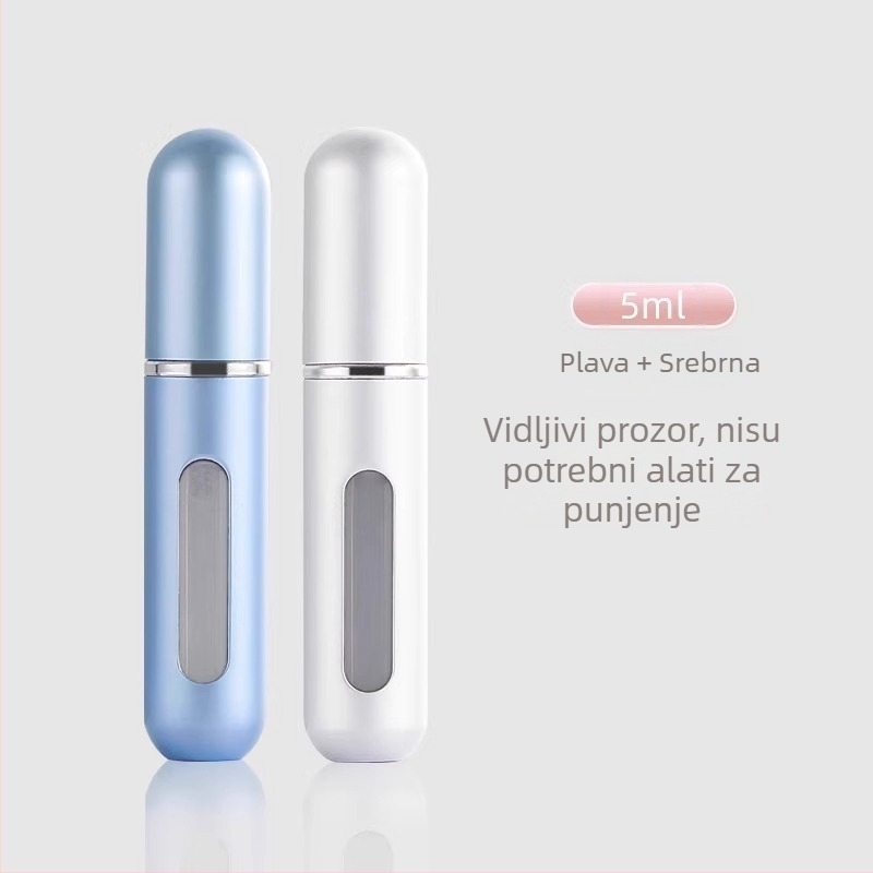 Parfemska bočica s donjim punjenjem, prenosni sprej 5 ml
