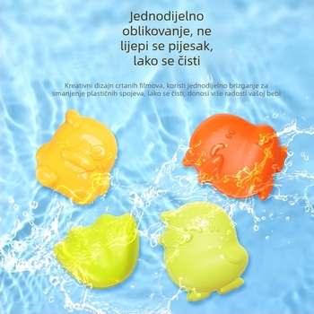 Set za plažu za djecu: lopatice za pijesak, kolica s pijeskom i ljetni alati za pijesak