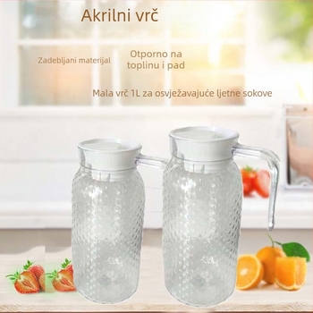 Kanta za hladnu vodu s čekićnim uzorkom i točkicama, plastično tijelo, poklopac od nehrđajućeg čelika, za catering