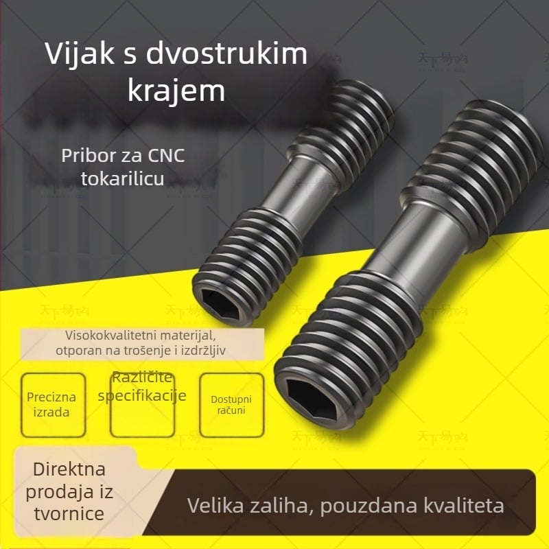 Vrhunski vijci 12.9, dvostrano završni vijci, vijci, šipke, kalup ploče za pritisk, M12–M36