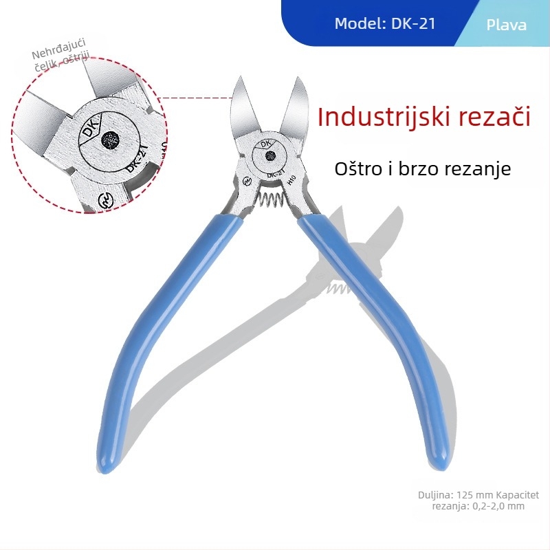 Model 170 — 5-inčne mini dijagonalne kliješta za DIY elektroniku, krom-vanadijev čelik, za rez mekih materijala (drut, plast, žičana mreža)