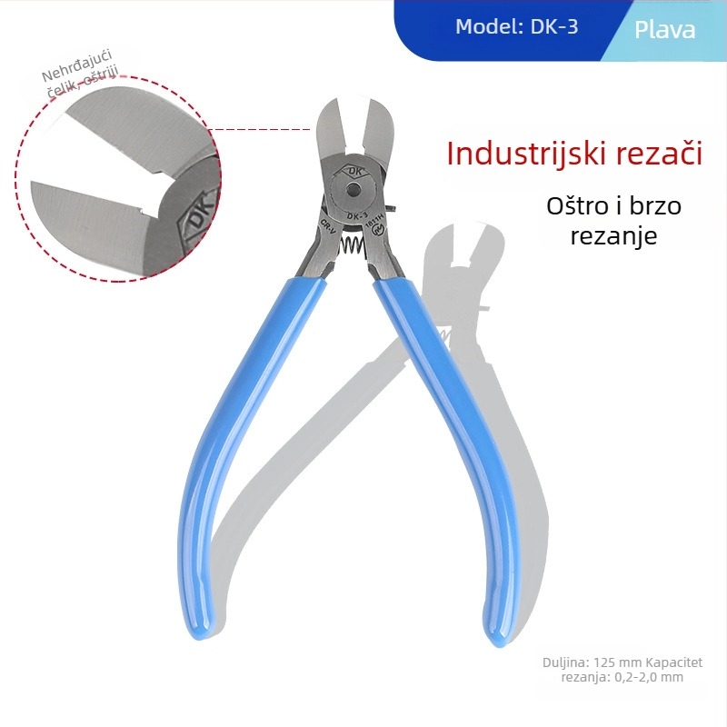 Model 170 — 5-inčne mini dijagonalne kliješta za DIY elektroniku, krom-vanadijev čelik, za rez mekih materijala (drut, plast, žičana mreža)