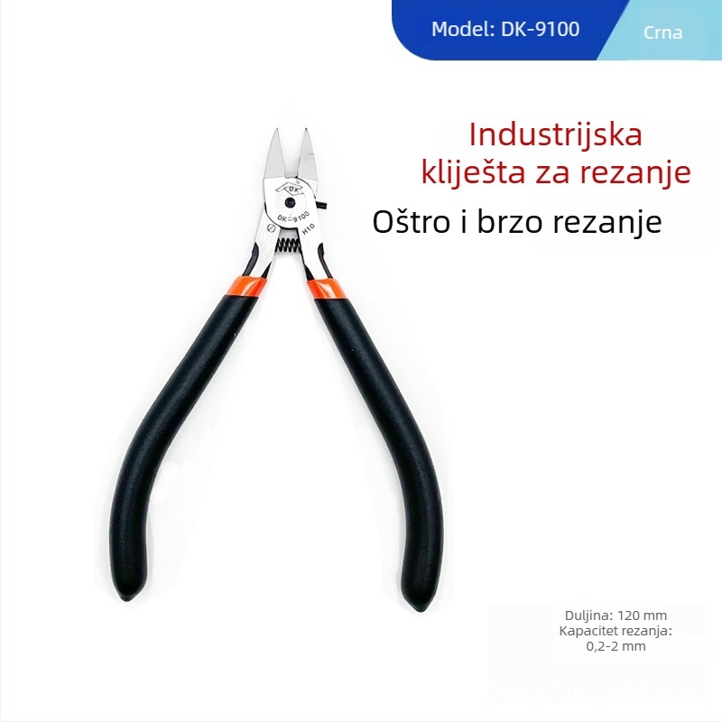 Model 170 — 5-inčne mini dijagonalne kliješta za DIY elektroniku, krom-vanadijev čelik, za rez mekih materijala (drut, plast, žičana mreža)