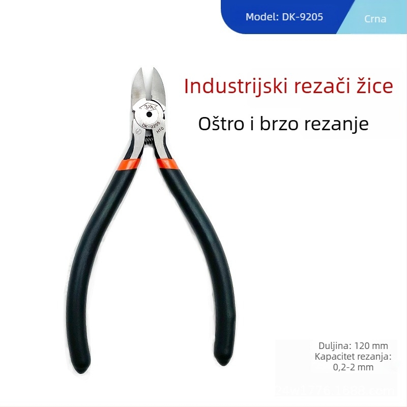 Model 170 — 5-inčne mini dijagonalne kliješta za DIY elektroniku, krom-vanadijev čelik, za rez mekih materijala (drut, plast, žičana mreža)