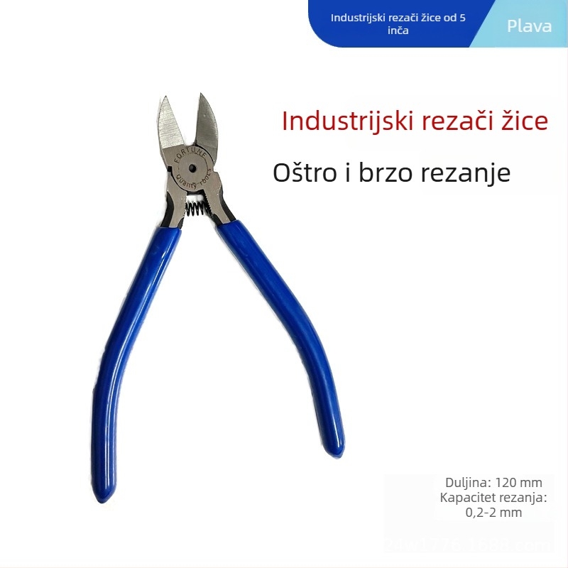 Model 170 — 5-inčne mini dijagonalne kliješta za DIY elektroniku, krom-vanadijev čelik, za rez mekih materijala (drut, plast, žičana mreža)