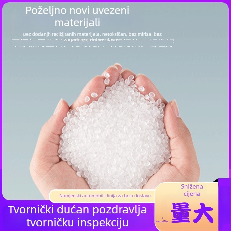 Dvostruka vodootporna prozirna tote torba, pogodna za ambalažu odjeće