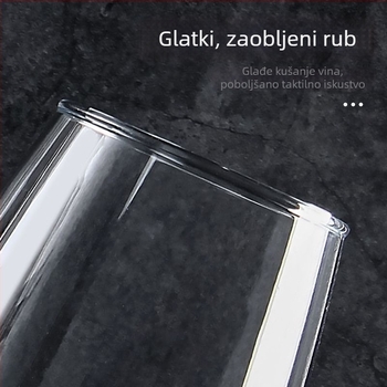 Kristalni set čaša za crveno vino s dekanterom, visokim i malim čašama
