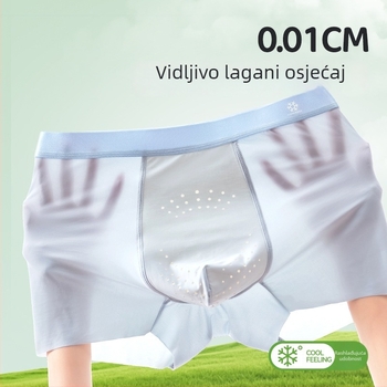 Muške bokserice od ice silk materijala, velike veličine, ultratanke, antibakterijske, za ljeto