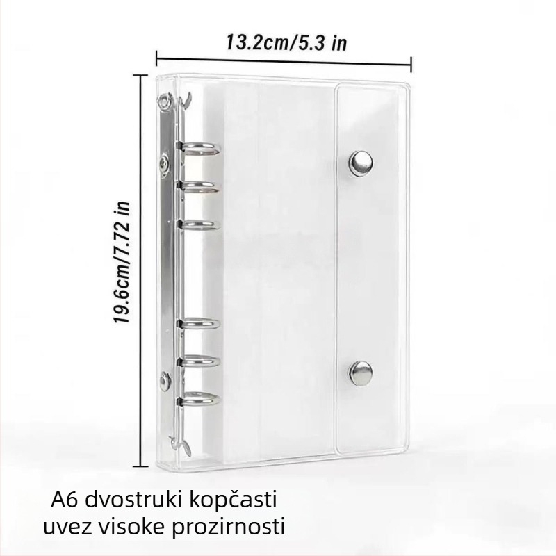 A6 album za skladištenje naljepnica i kartica, velik kapacitet, visoka estetska vrijednost, planer-stil za učenike
