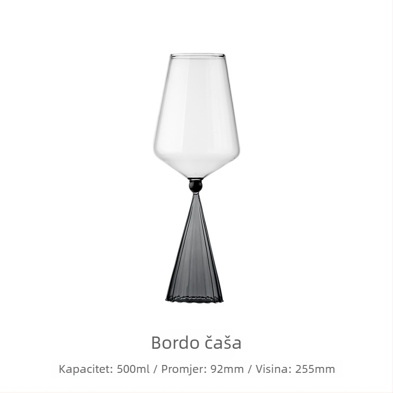 Elegantni set Burgundskih čaša za vino s dekantatorom, čaše za crveno vino za kućnu upotrebu, vjenčani dar u kutiji za poklon