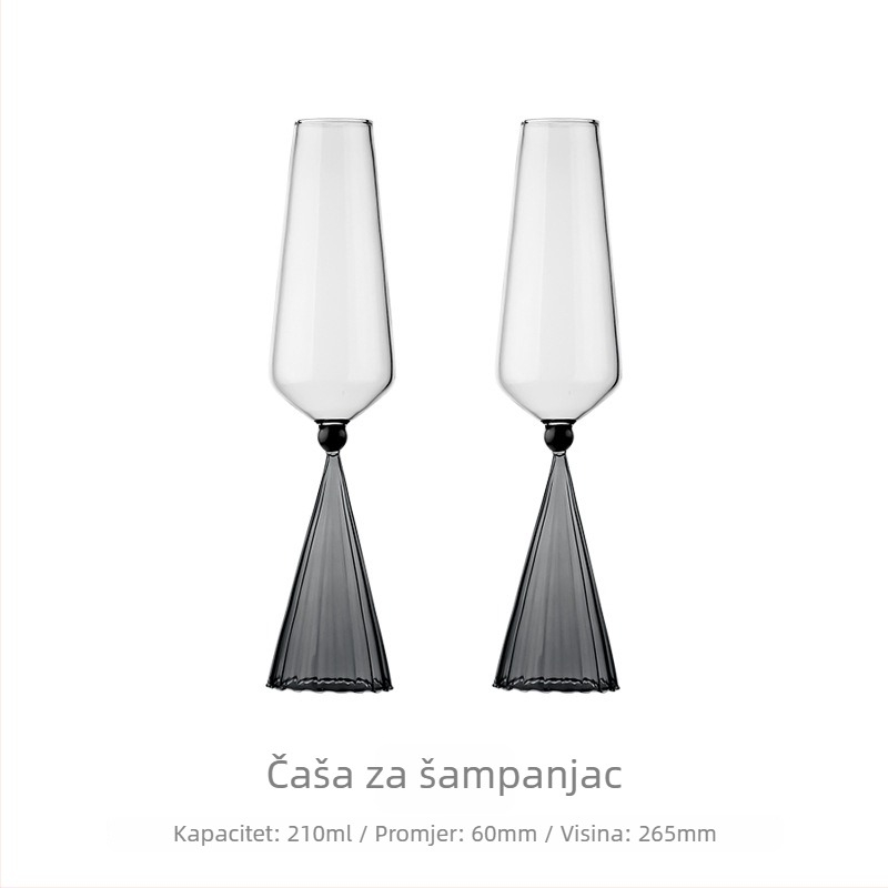 Elegantni set Burgundskih čaša za vino s dekantatorom, čaše za crveno vino za kućnu upotrebu, vjenčani dar u kutiji za poklon