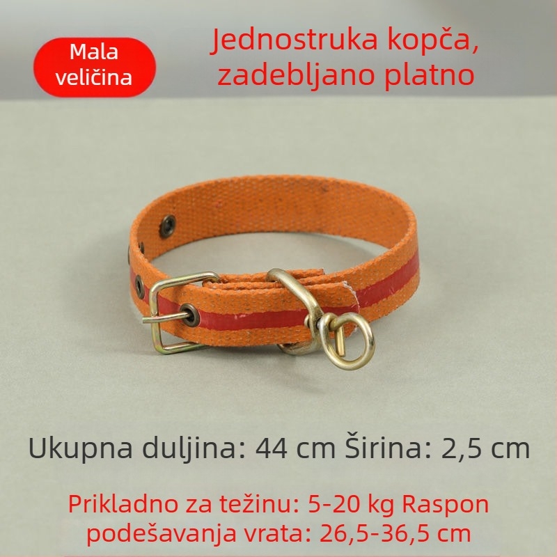 Teleskopska ogrlica za pse, podesiva, poliester, za velike, srednje i male pse