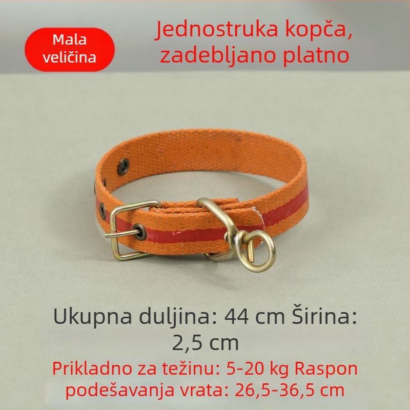 Teleskopska ogrlica za pse, podesiva, poliester, za velike, srednje i male pse