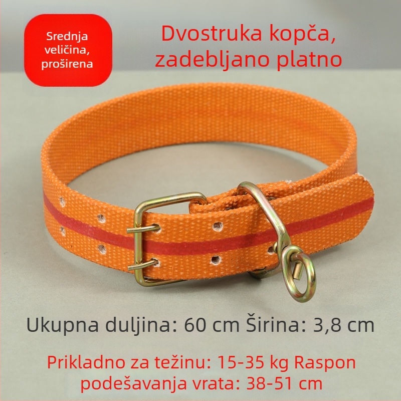 Teleskopska ogrlica za pse, podesiva, poliester, za velike, srednje i male pse