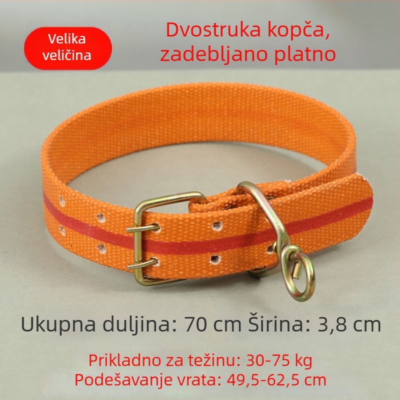 Teleskopska ogrlica za pse, podesiva, poliester, za velike, srednje i male pse