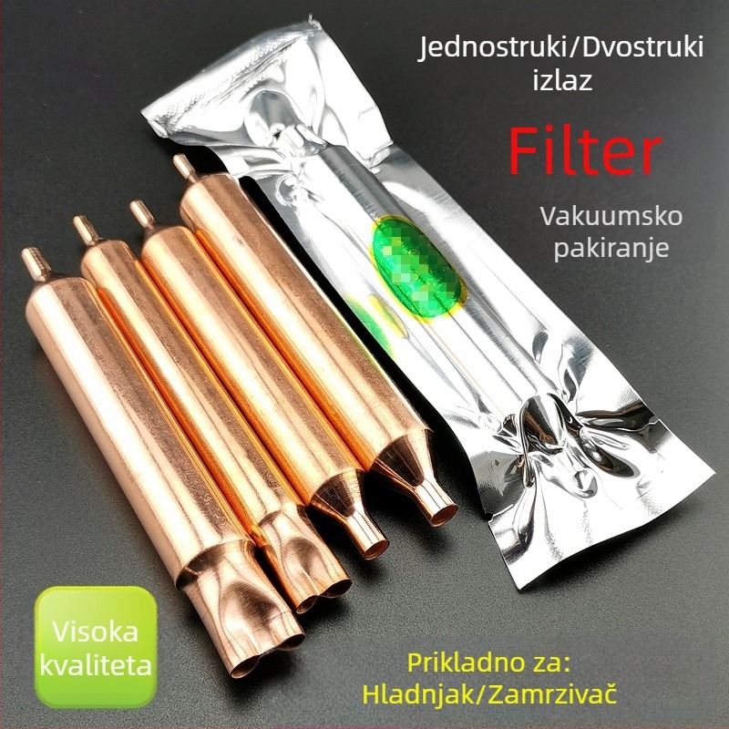 Suhi filtr za hladnjak i zamrzivač, s jednim i dvostrukim priključkom, kompatibilan s 600A/R290A, apsorpcija vode i uklanjanje zaleđivanja