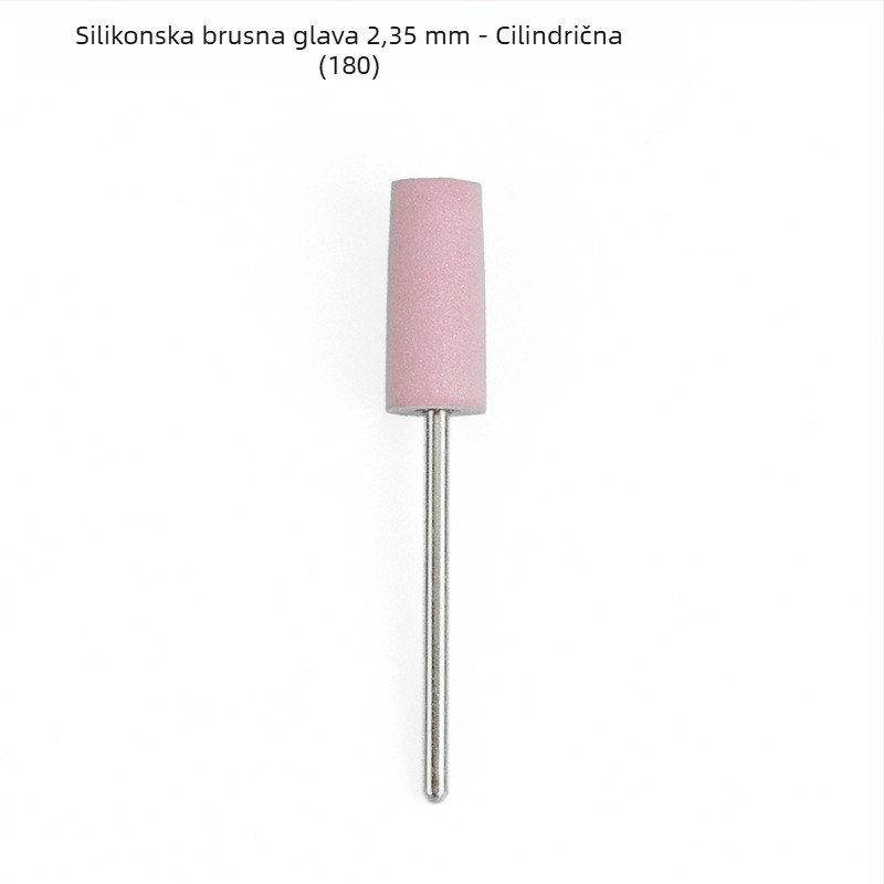 Silikonska glava za brušenje za rezbarenje nefrita, žada i ahata, okrugla glava, 2.35 mm osovina