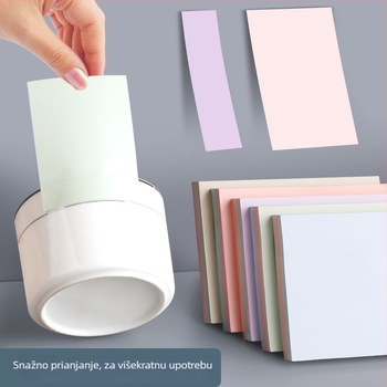 Šarene velike ljepljive bilježke s linijama za učenike – kreativni notes