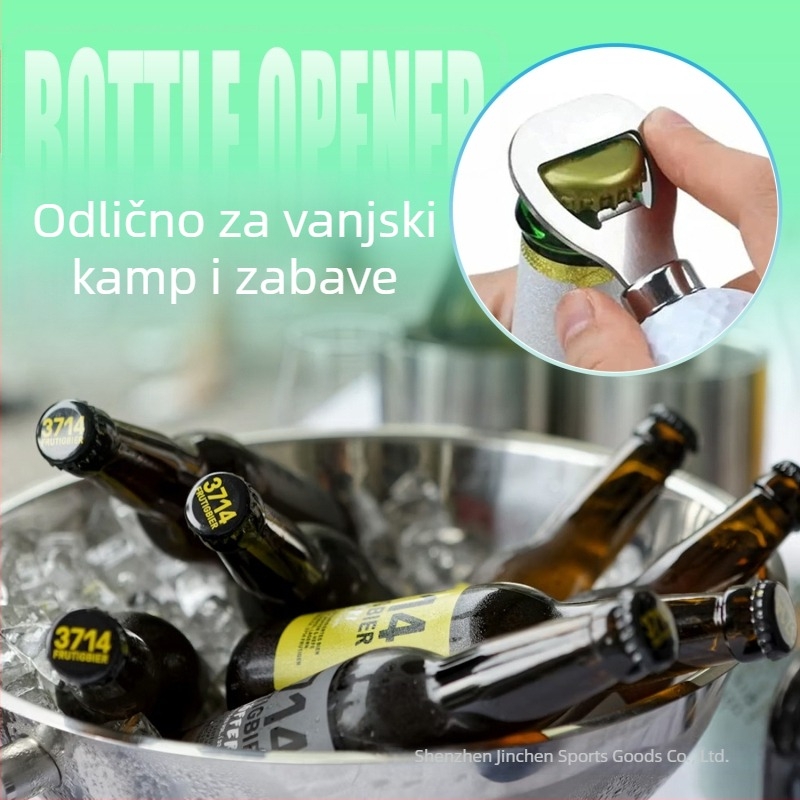 Nehrđajući čelik otvarač za boce u obliku golfske lopte, čep za vino i otvarač za pivo